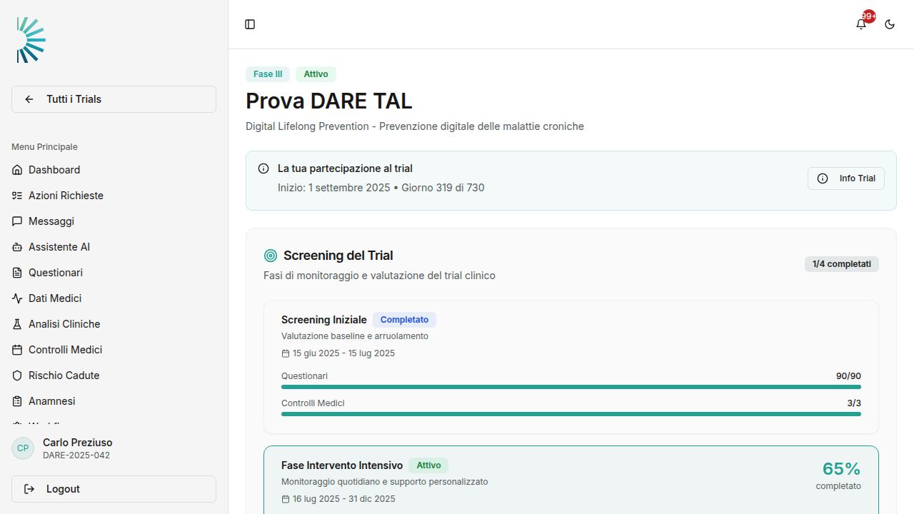 Dashboard — AppDARE